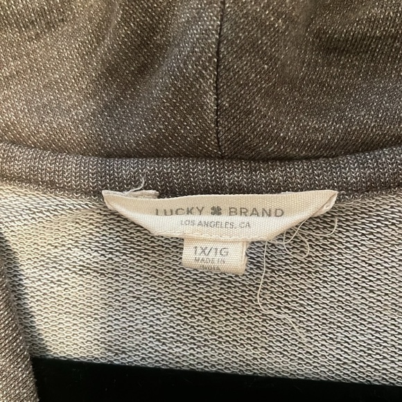 Lucky Brand Sweatshirt Gray Washed Size 1X - Picture 7 of 10